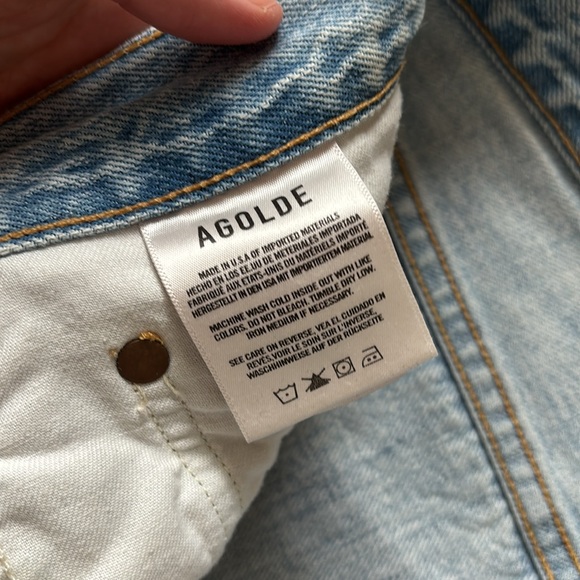 Agolde Riley High Rise Crop - Picture 4 of 7